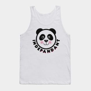 Indepandant Panda Pun Tank Top